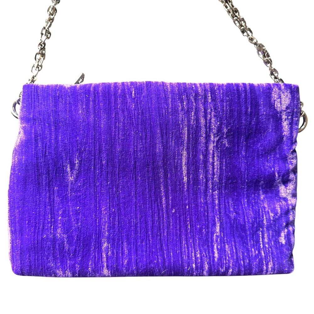 A NEW‎ DAY Velvet Handbag Chain Purple - Picture 6 of 6